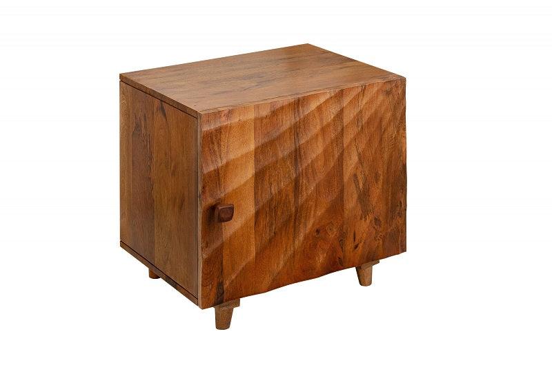 Modern Bedside Table For Living Room In Natural Finish - WoodenTwist