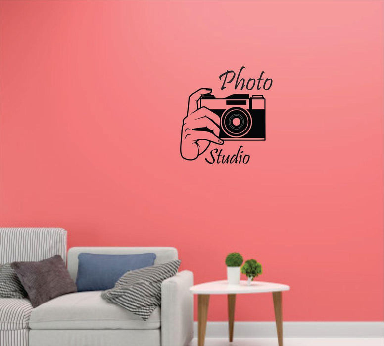 Photo Studio Logo Camera Art Decorations Wall Sticker - WoodenTwist