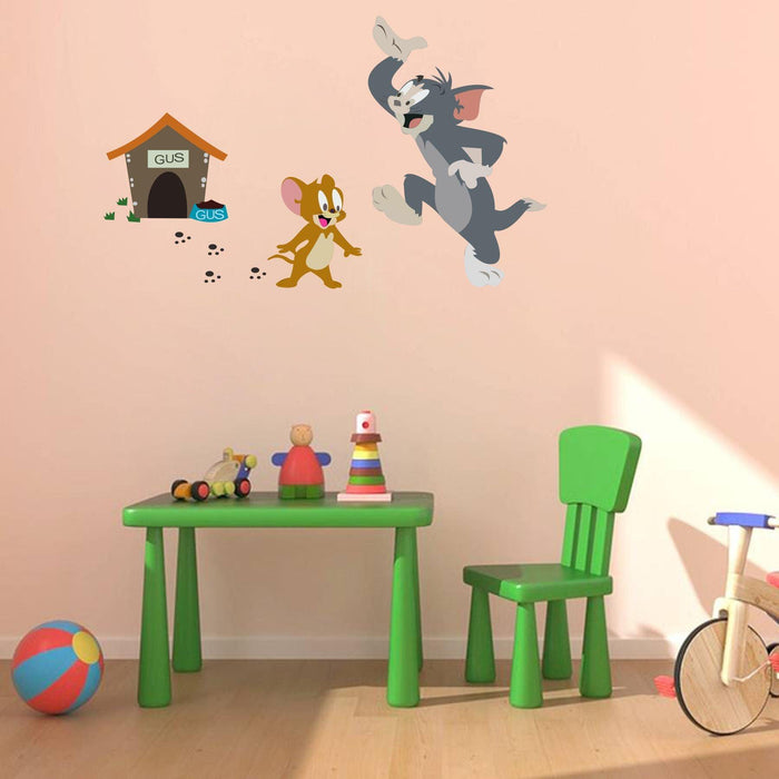 Tom And Jerry Wall Sticker - WoodenTwist