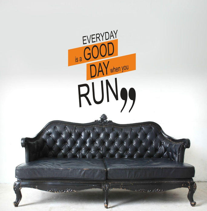 Everyday Is a Good Day When You Run Wall Sticker - WoodenTwist
