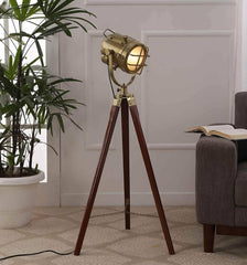 Tripod Floor Lamp Light Adjustable - WoodenTwist