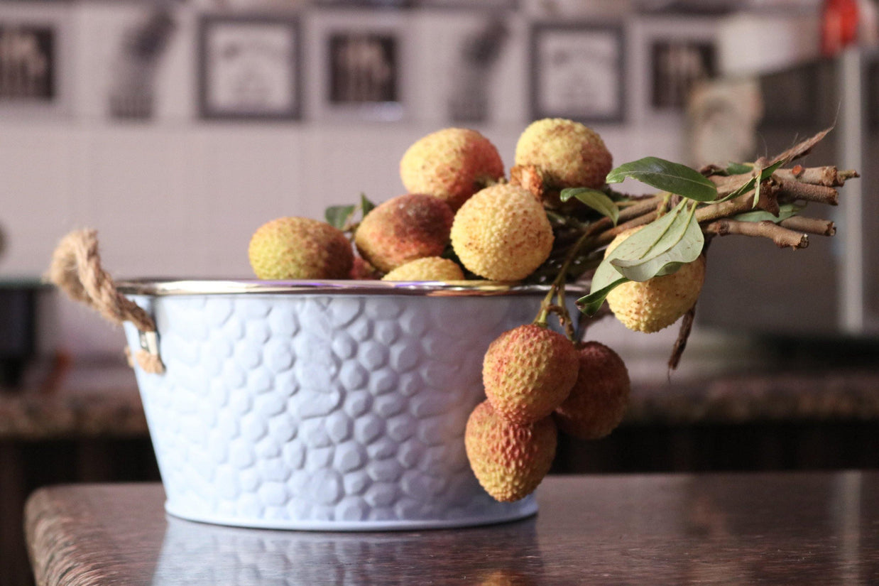 Metallic Tableware Fruit & Vegetable Basket - lifestyle view