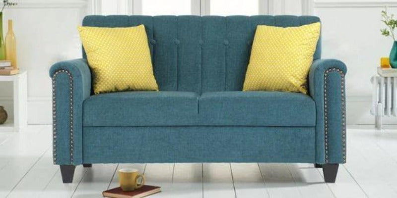 Contemporary Style Sofa Set In Blue Color - WoodenTwist