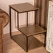 End Tables, 3-Tier Chair Side Table Night Stand with Storage Shelf - WoodenTwist