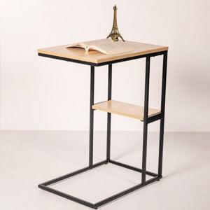 Forecrafts Pedestal Sofa Side Extendable C Shaped End Table . - WoodenTwist