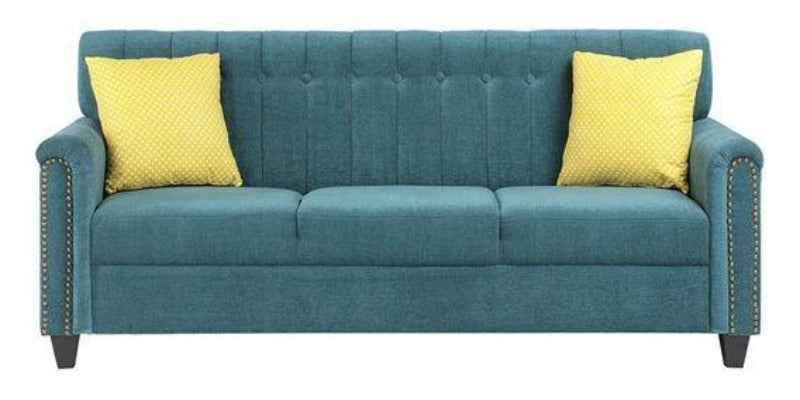 Contemporary Style Sofa Set In Blue