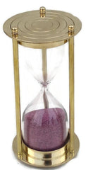 5 Minutes Brass Sand Timer Hourglass - WoodenTwist