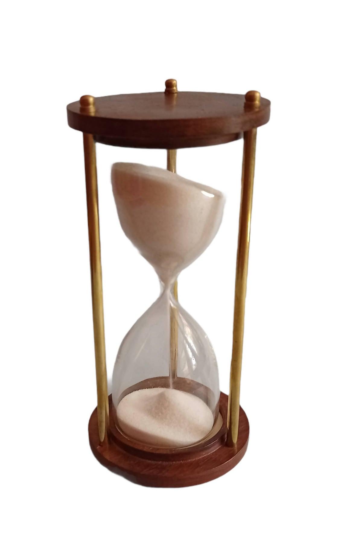 Metal Brass Antique Sand Clock (Gold) - WoodenTwist