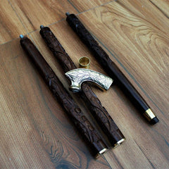 Handcrafted Wooden Walking Stick - WoodenTwist