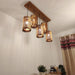 Hexa Brown 5 Series Hanging Lamp - WoodenTwist