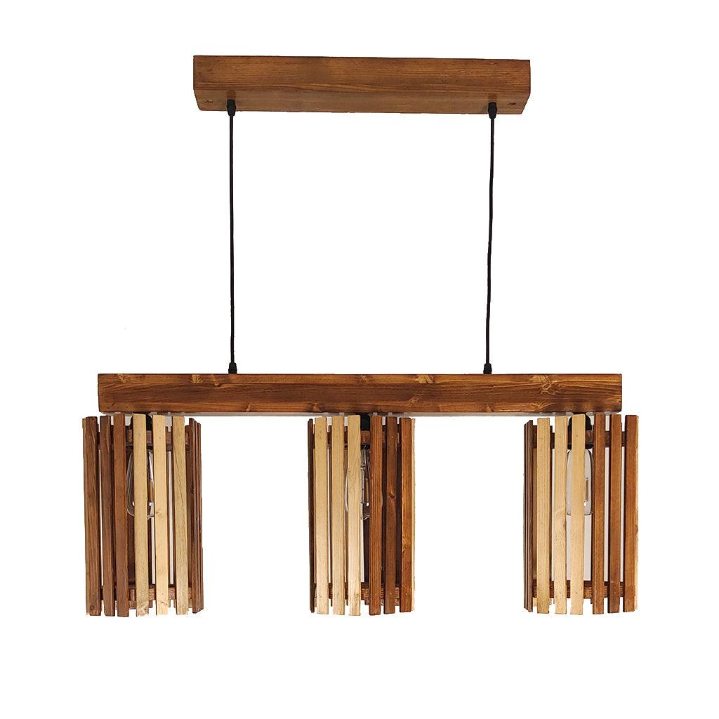 Hexar Brown 3 Series Hanging Lamp - WoodenTwist