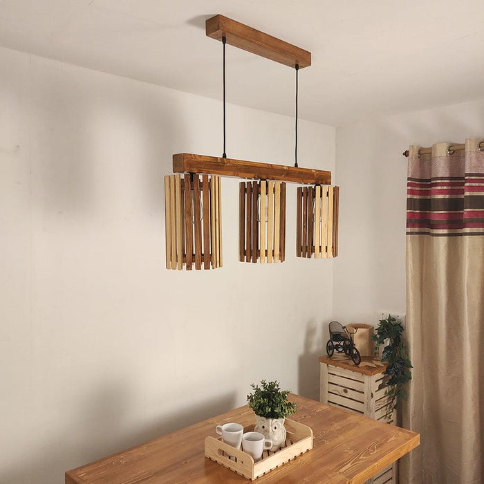 Hexar Brown 3 Series Hanging Lamp - WoodenTwist