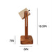 Hexspot Brown Wooden Table Lamp with Beige Wooden Lampshade - WoodenTwist