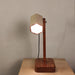 Hexspot Brown Wooden Table Lamp with Beige Wooden Lampshade - WoodenTwist