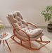 Wooden Rocking Chair Colonial and Traditional Super Comfortable Cushion (Honey Finish) - WoodenTwist