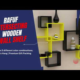 Rafuf intersecting wall shelves