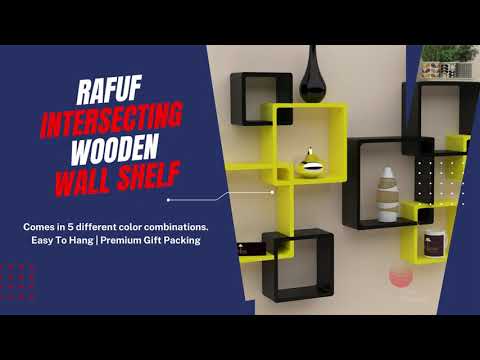 Rafuf intersecting wall shelves