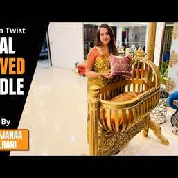 Royal Teak Wood Baby Cradle