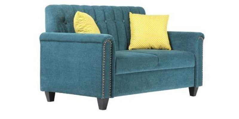 Contemporary Style Sofa Set In Blue Color - WoodenTwist