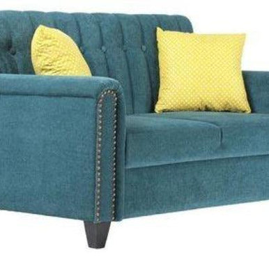 Contemporary Style Sofa Set In Blue Color - WoodenTwist