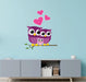 Two Cute Cartoon Owl with Baby Owl On Tree Branch Wall Sticker - WoodenTwist