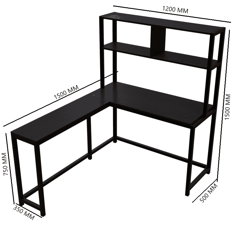 Hutch Corner Desk - WoodenTwist