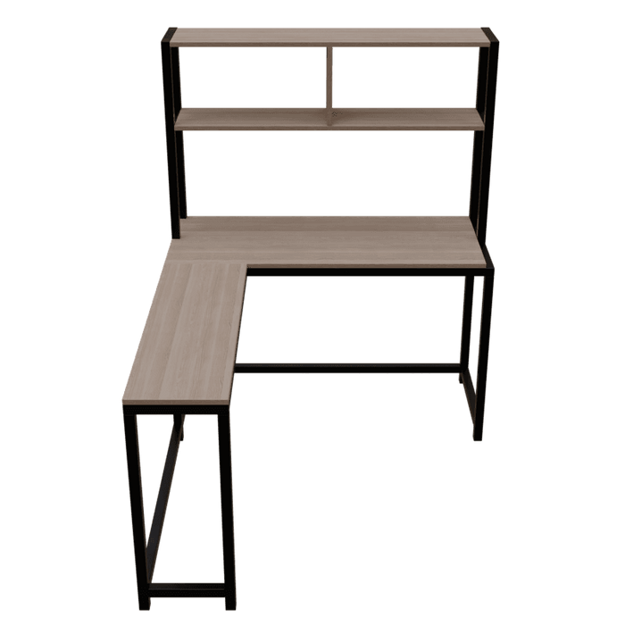 Hutch Corner Desk Table ( In Wenge Finish ) - WoodenTwist
