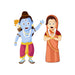 Animated God Ram & Sita Wall Sticker - WoodenTwist