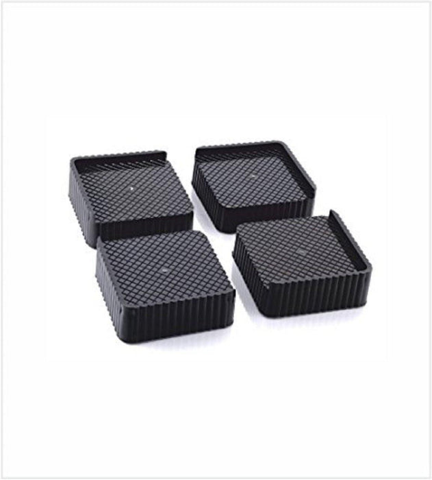 Black Plastic All In One Stand 9 cm x 5 cm (4 pcs) - WoodenTwist