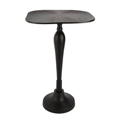 The Archie Side Table in Classical Design in Raw Black Finish - WoodenTwist