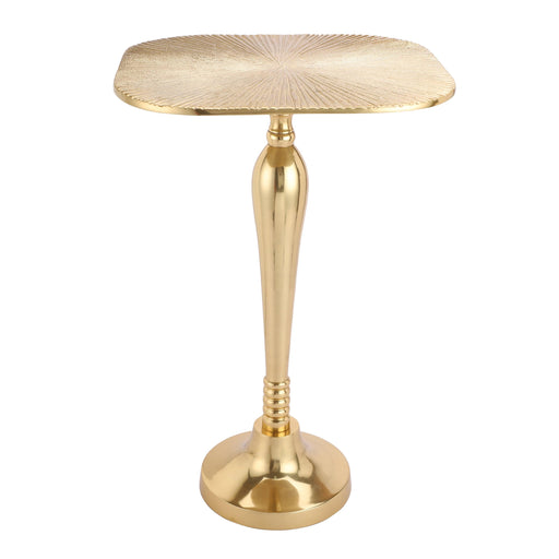 The Archie Side Table on in Classical design in Raw Gold Finish - WoodenTwist