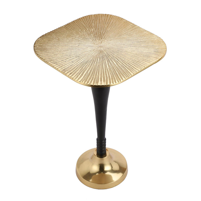 The Archie Side Table by Décor de Maison in Classical design in Raw Gold & Black Finish - WoodenTwist