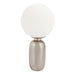 The "Capsule's Orb" Table lamp by in Silver Pewter finish - WoodenTwist