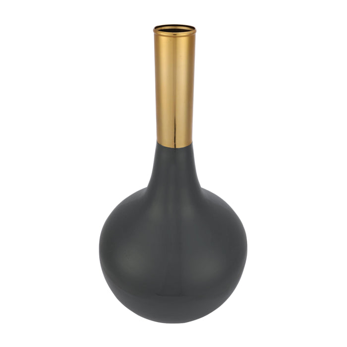 Stout Deidra Dim Grey Brass Vase - WoodenTwist