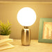 The "Capsule's Orb" Table lamp by in Silver Pewter finish - WoodenTwist