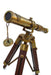 Maritime Brass Telescope with Adjustable Tripod Stand - WoodenTwist
