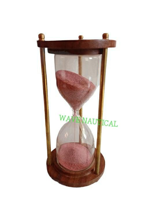 Metal Brass Antique Sand Clock - WoodenTwist