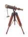 Decorative Maritime Brass Telescope with Adjustable Tripod Stand - WoodenTwist
