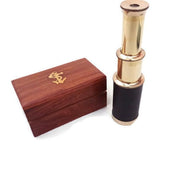 Brass Telescope with Wooden Box, Toys for Children - WoodenTwist