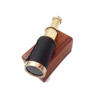 Brass Telescope with Wooden Box, Toys for Children - WoodenTwist