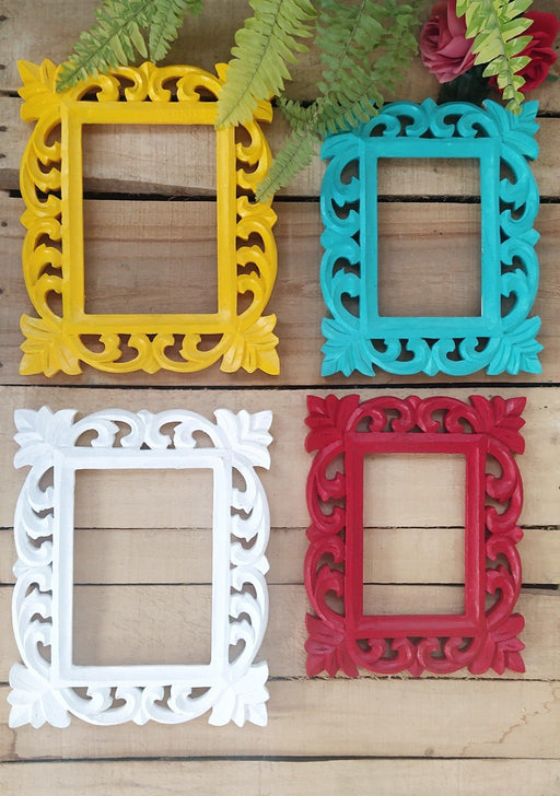 Vibrant & Colorful Wall Decorative Frame (Set - 4) - WoodenTwist