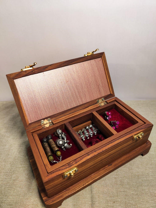 Teak Wood Jewellery Box - WoodenTwist