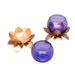 Small Glass Lotus Blue (Set of 2) - WoodenTwist