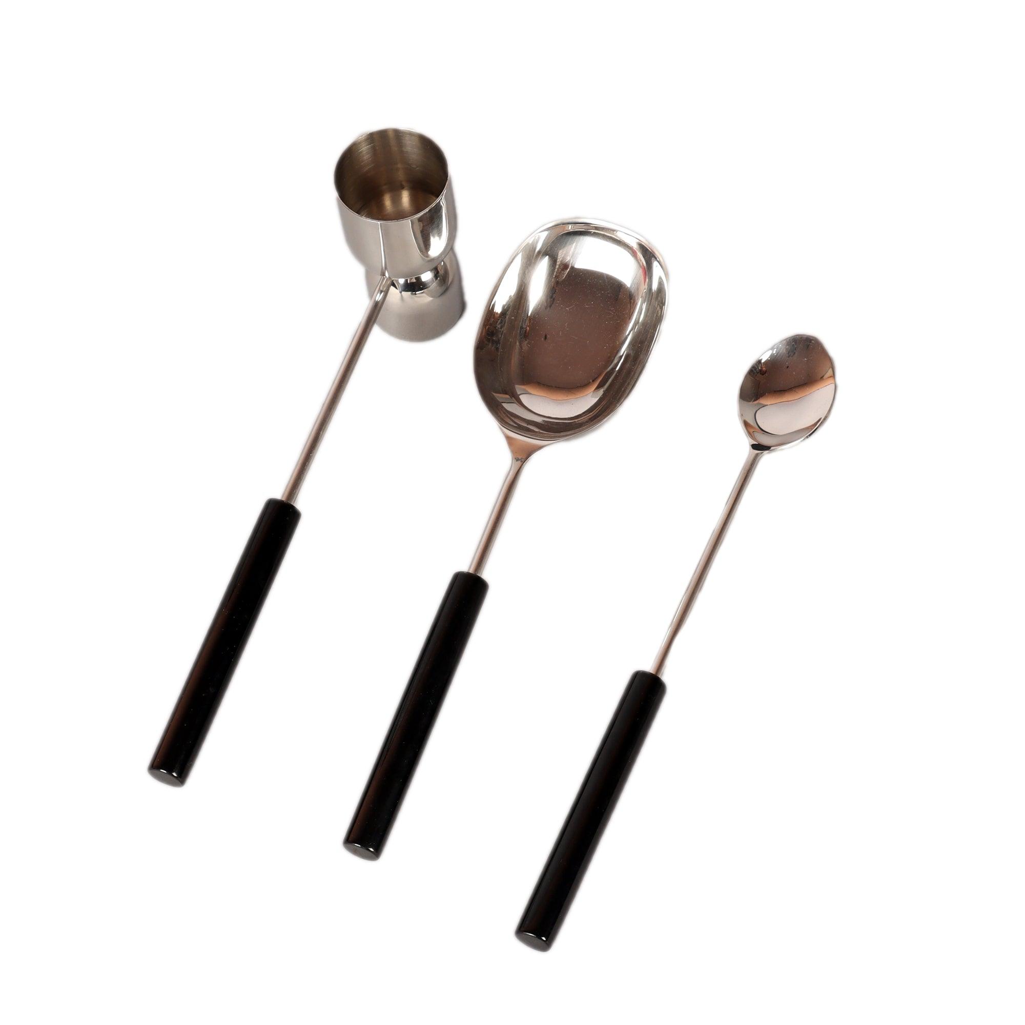 Black Resin & Steel Bar (Set of 5) - WoodenTwist