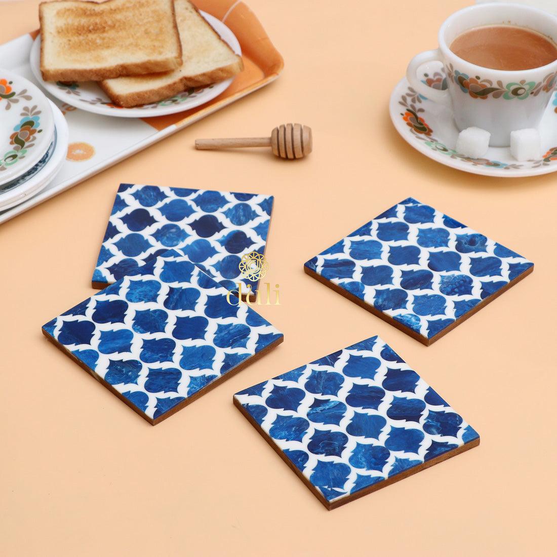 Tea Coasters for Home and Dining Table ( set of 4 ) - WoodenTwist