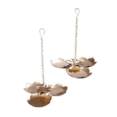 Hanging Three FLower Urli Set of 2 - WoodenTwist