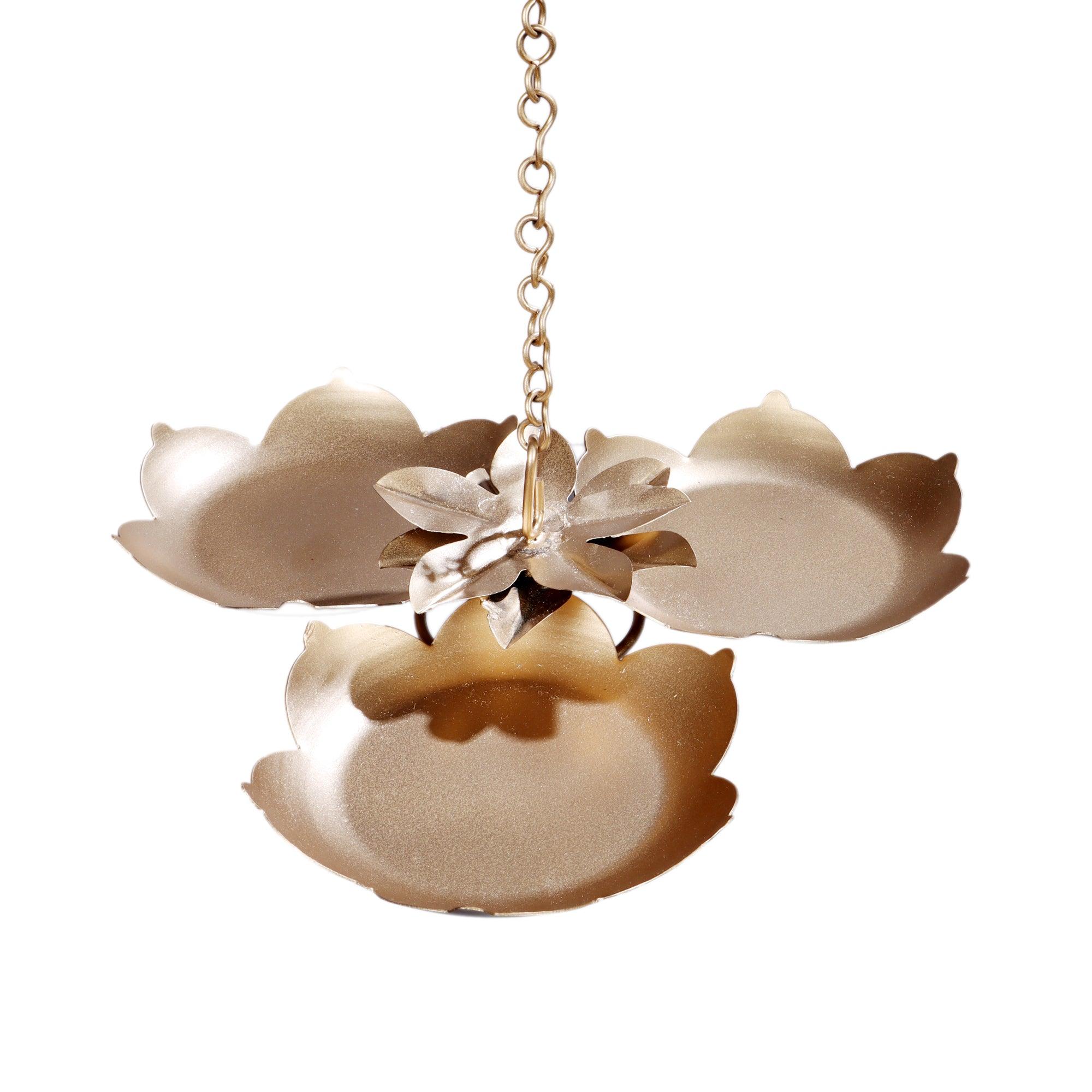 Hanging Three FLower Urli Set of 2 - WoodenTwist