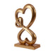 Family Heart Gold Sculpture Large - WoodenTwist