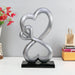 Family Heart Black Base Small Sculpture - WoodenTwist