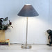 The "Small MJ Lamp" with Silver & Grey velvet shade - WoodenTwist